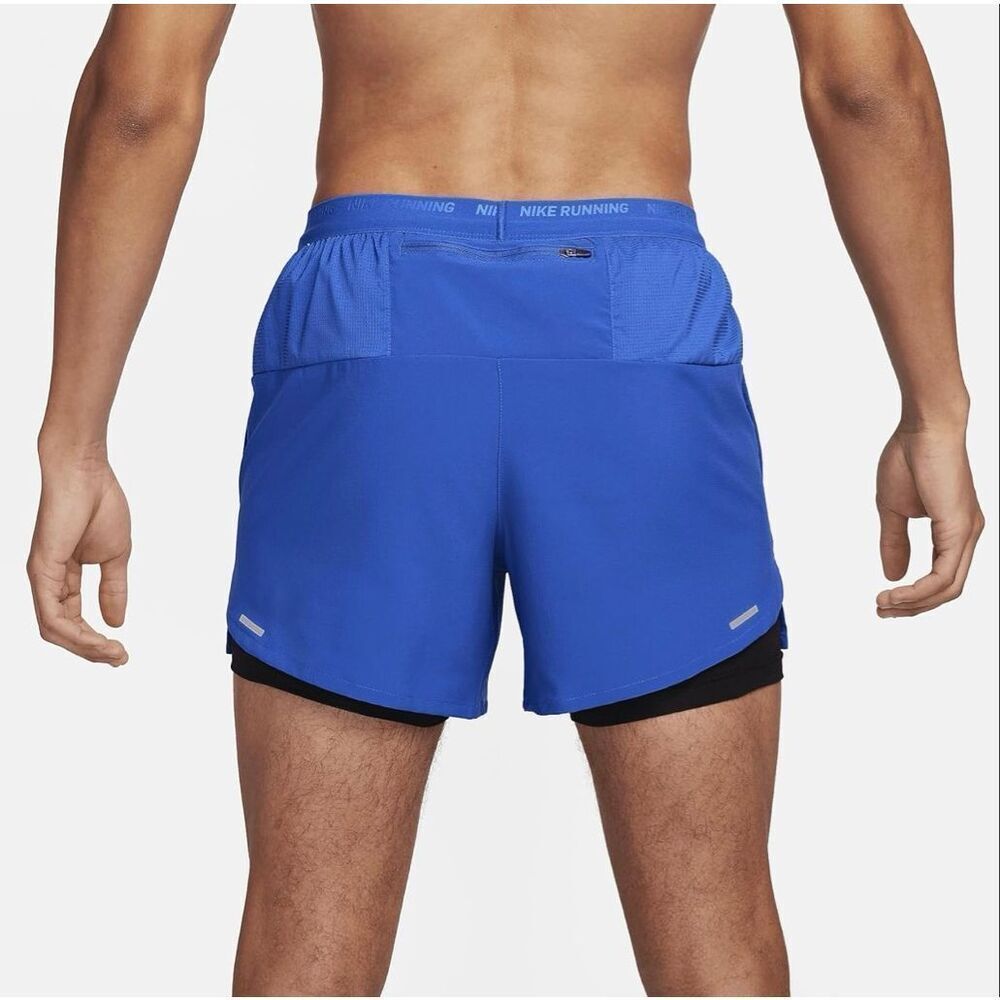 #521. Nike 2 in 1 Game Royal 5” DriFIT Stride Running Shorts - Picture 4 of 7